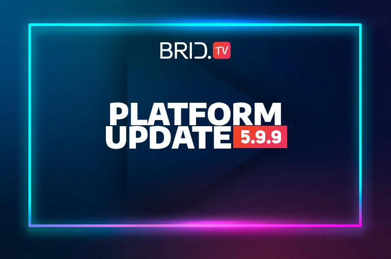 Brid.TV platform update 599