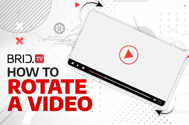 How to rotate a video by bridtv with a video player in the background