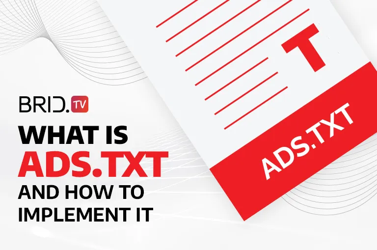 what is ads txt by bridtv next to a notepad illustration